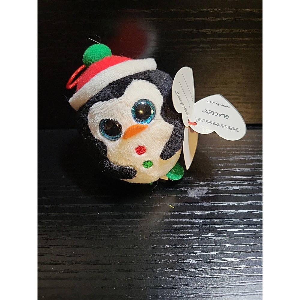 TY Holiday Baby - GLACIER the Penguin (4 inch) Stuffed Ornament Toy - Picture 4 of 4